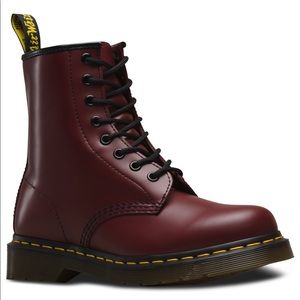 Burgundy Dr. Martens Boots